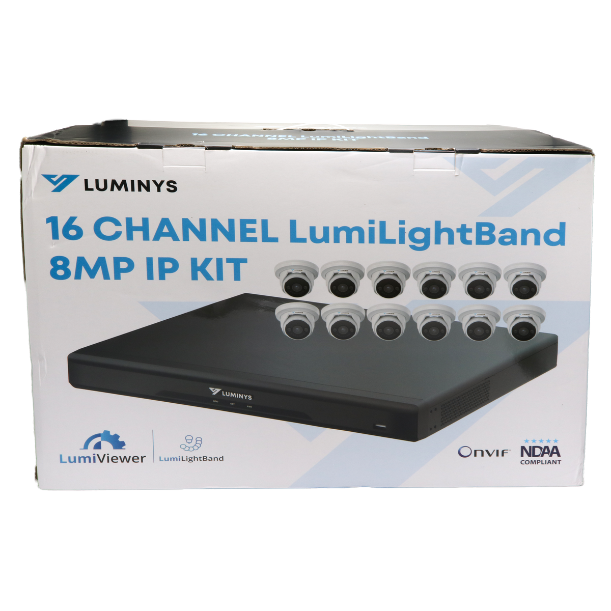Luminys K8T-16B2A4 8MP LumiLightBand Network Kit, kit packaging
