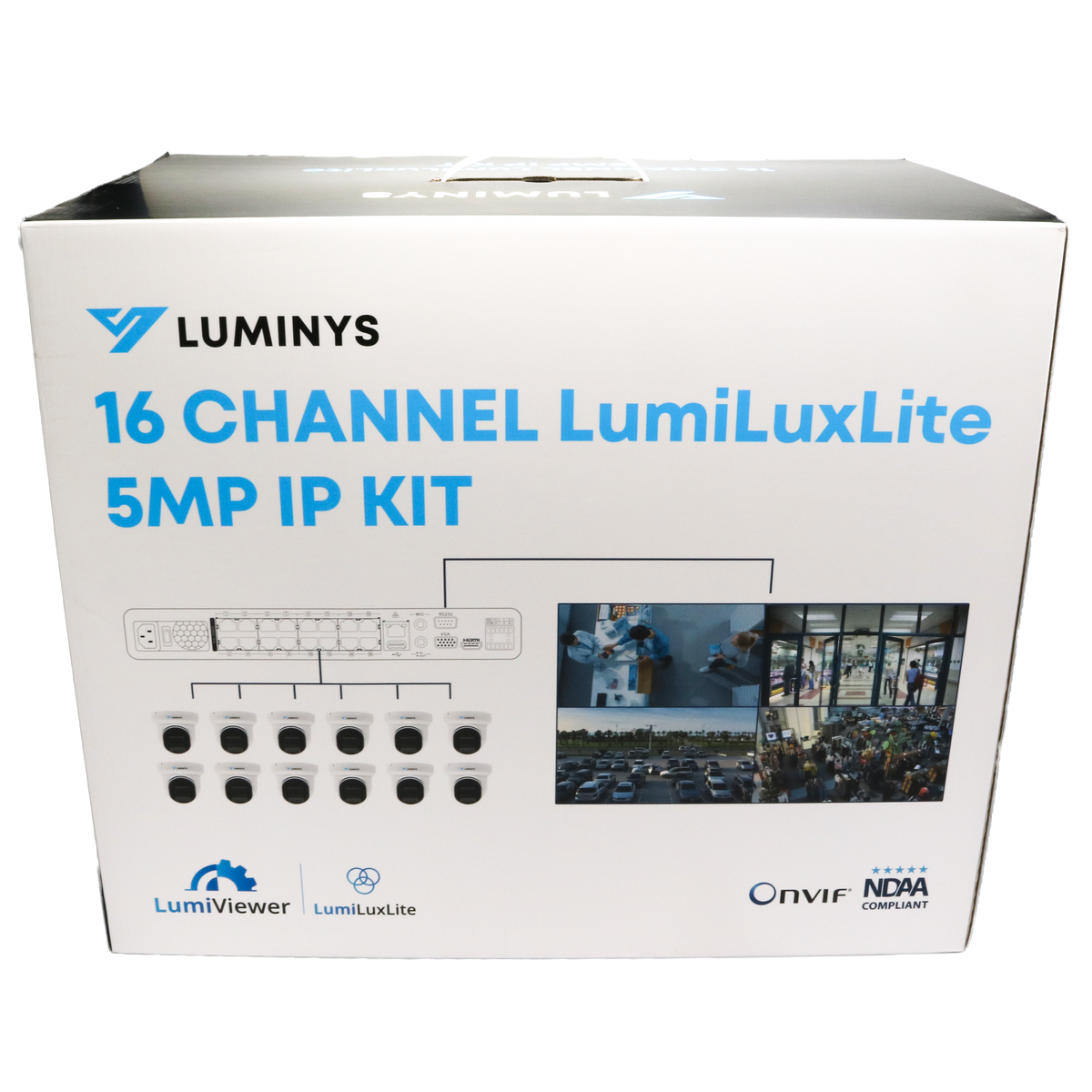 Luminys K5T-16L2A4 5MP LumiLuxLite Network Kit, kit packaging