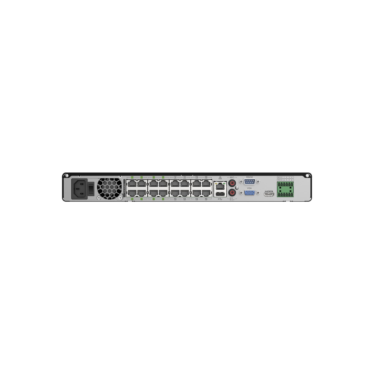 Luminys R52-16PA Luminys R5 Mainstream Series NVR, 8K 16 Channel, 16 PoE, product view