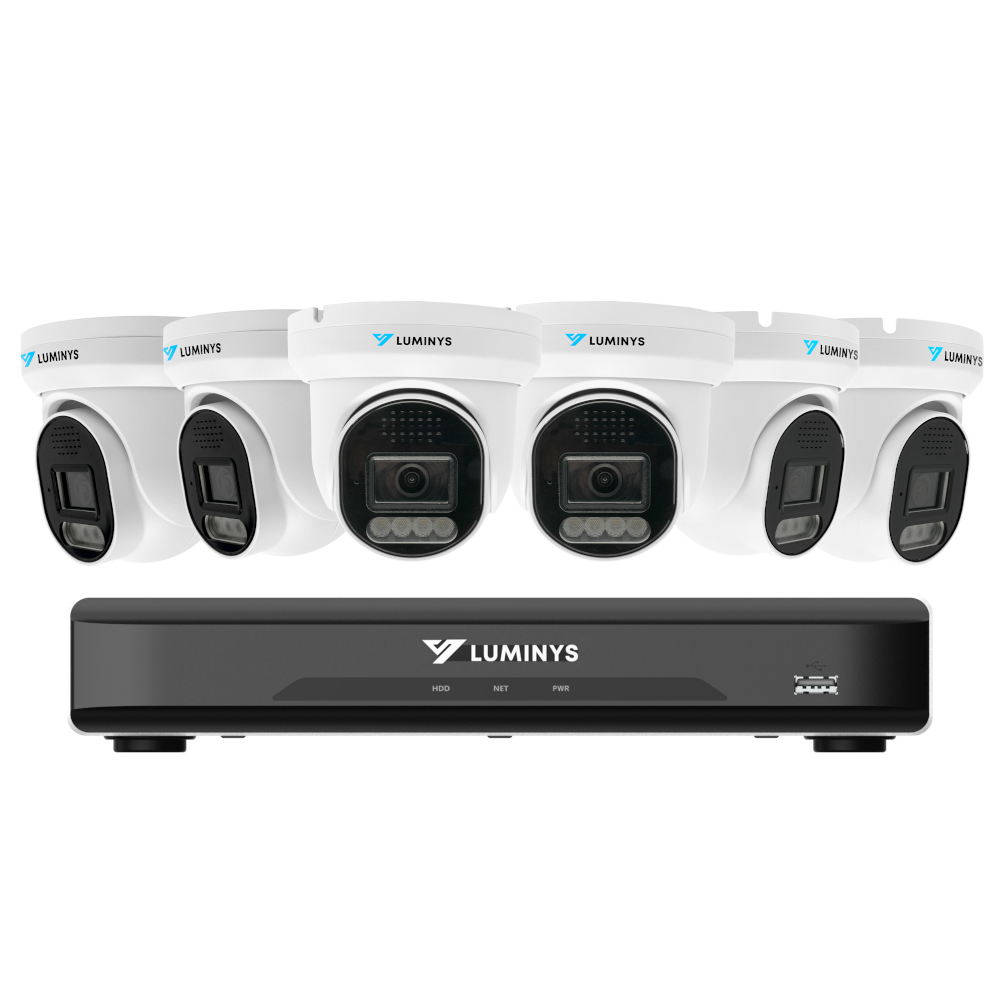 Luminys K56-8L1A2 5MP LumiLuxLite Network Kit, complete kit