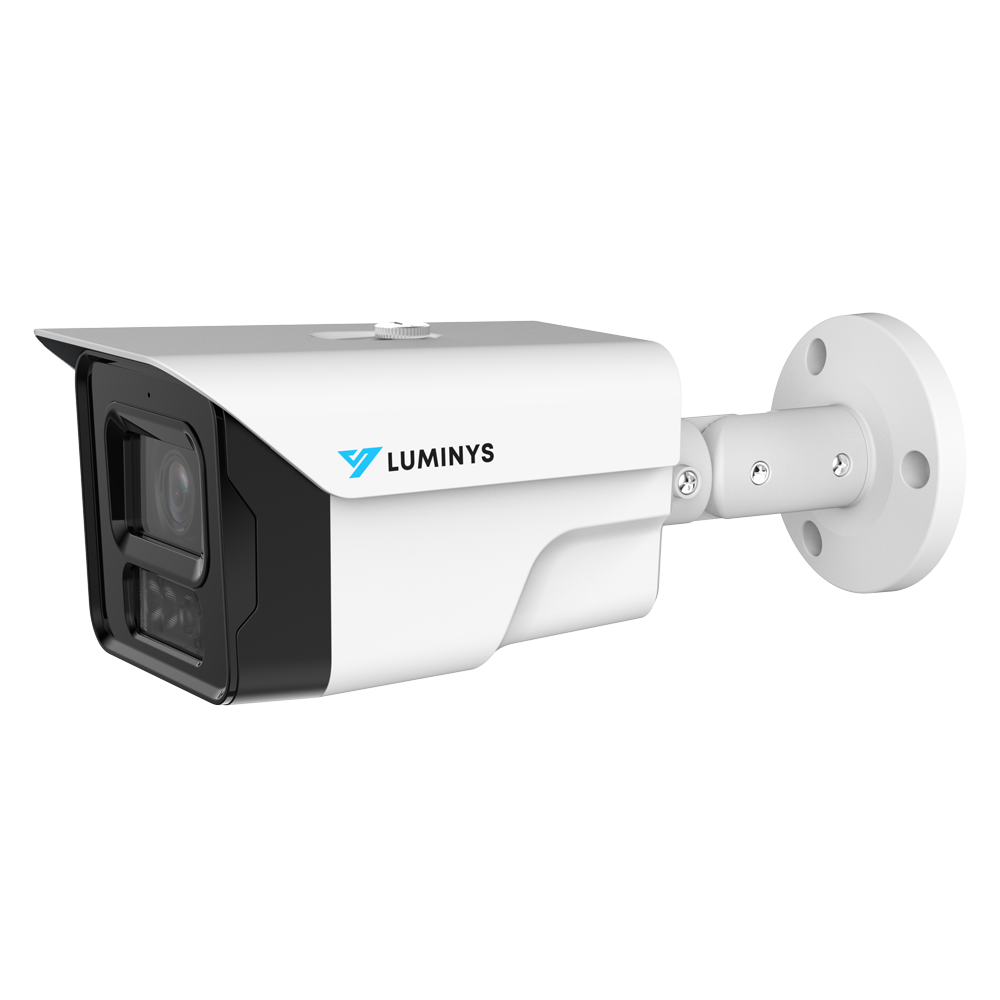 Luminys N3B-8LA2 Luminys 8MP Network LumiLuxSmart Bullet Camera, left angle view