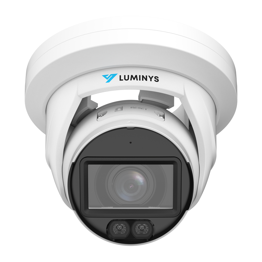 Luminys N3T-8LAV 8MP Network LumiLuxSmart Turret Camera, front view