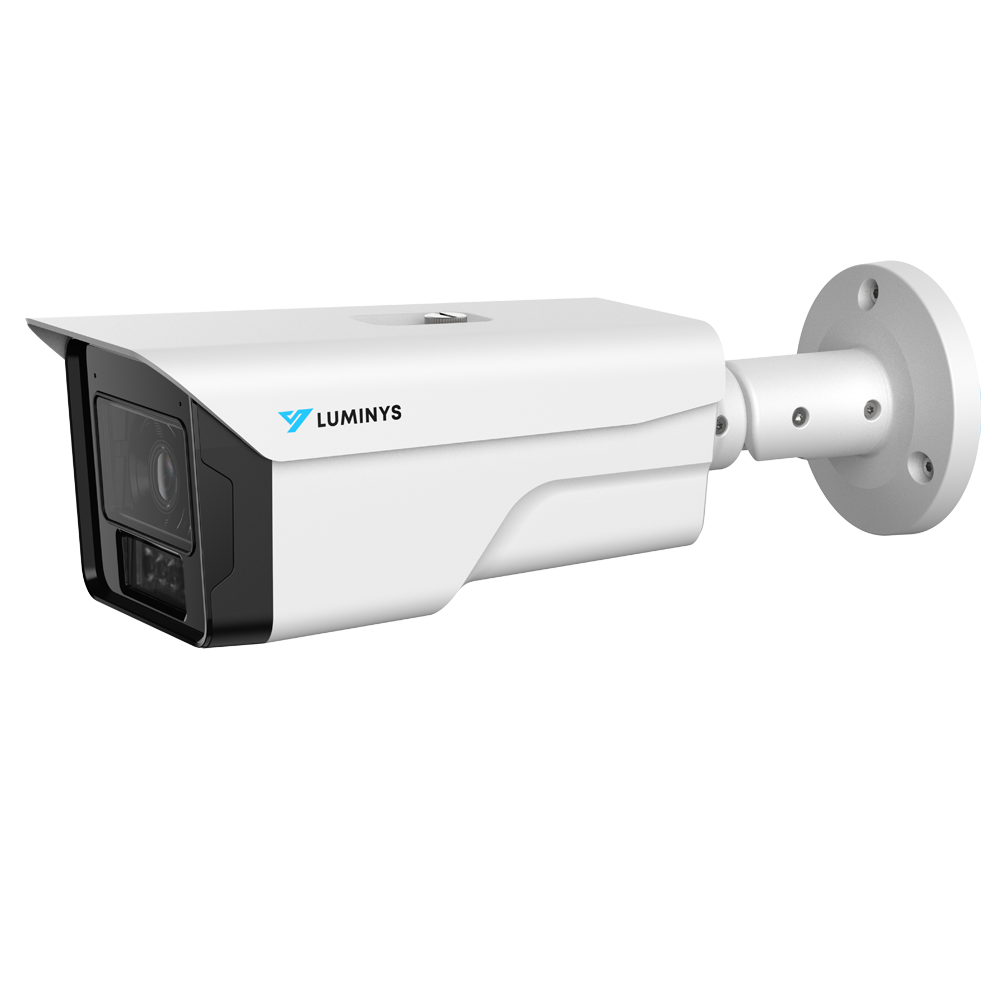 Luminys N5B-4CA2 4MP Network LumiColor Bullet Camera, left angle view