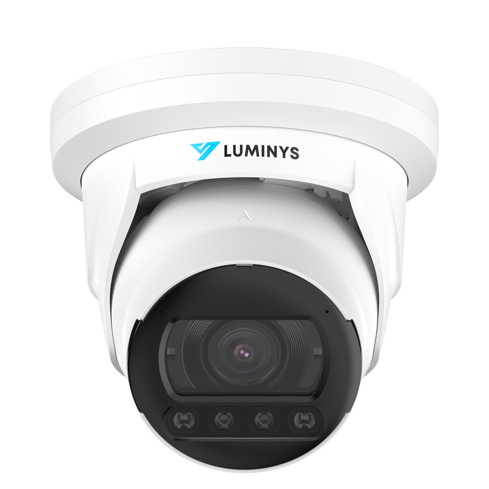 Luminys N5T-8LAV 8MP Network LumiLuxSmart Turret Camera, front view