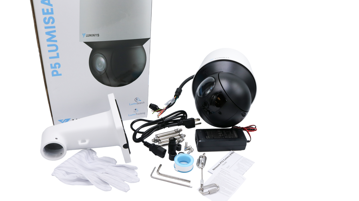 Luminys P55-4SA45 4MP Network 45x LumiSearch PTZ Camera, what's in the box