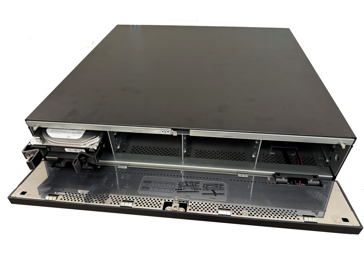 Luminys R68-32NA R6 Extreme Series NVR, interior with drive bays