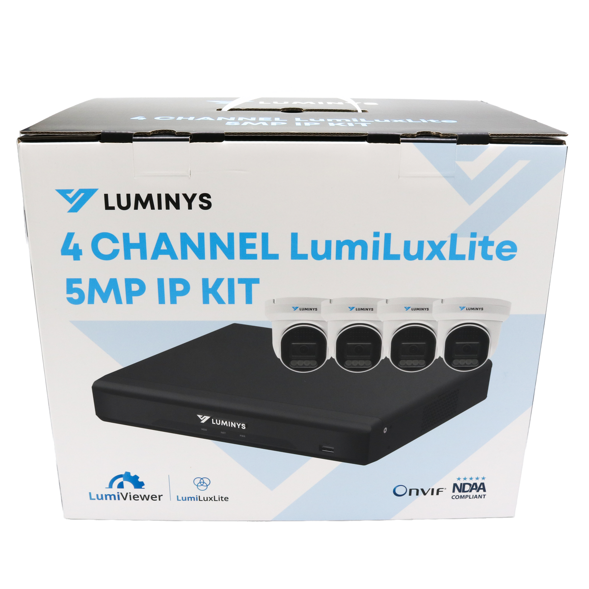 Luminys K54-4L1A2 5MP LumiLuxLite Network Kit, kit packaging