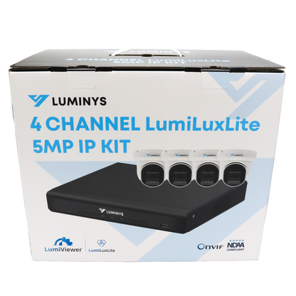Luminys K54-4L1A2 5MP LumiLuxLite Network Kit, kit packaging