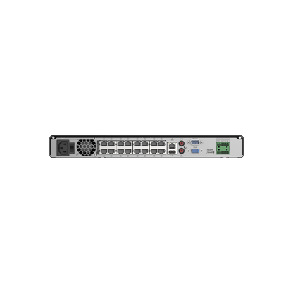 Luminys R32-16PA R3 Starter Series NVR, rear panel