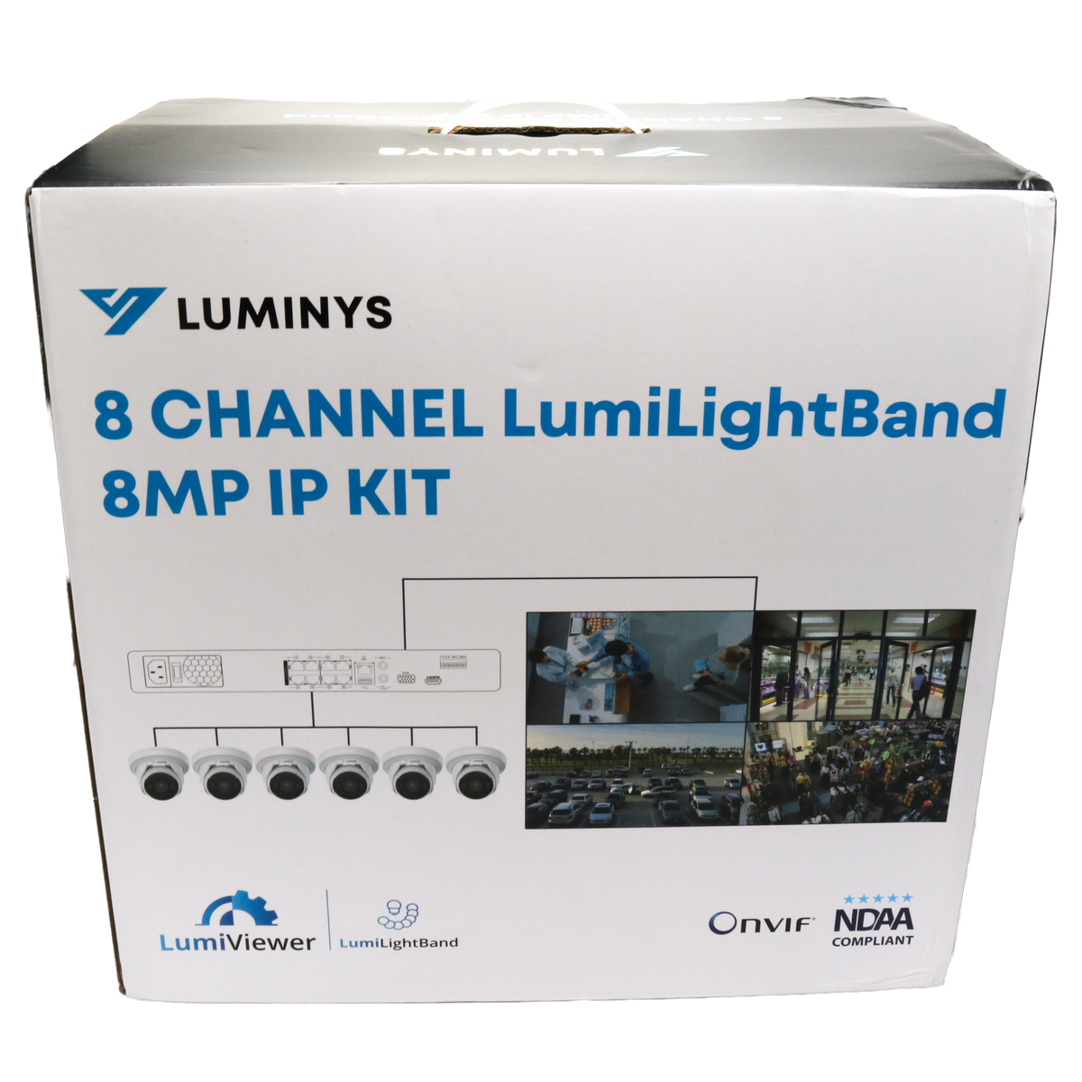 Luminys K86-8B2A4 8MP LumiLightBand Network Kit, kit packaging