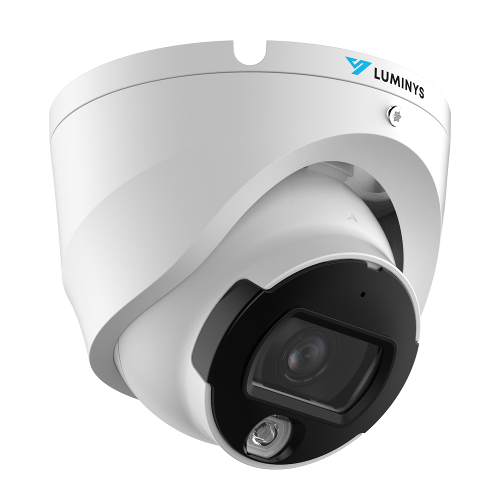Luminys A3T-5LA2 Luminys 5MP Dual-Light Analog Turret Camera, right angle view