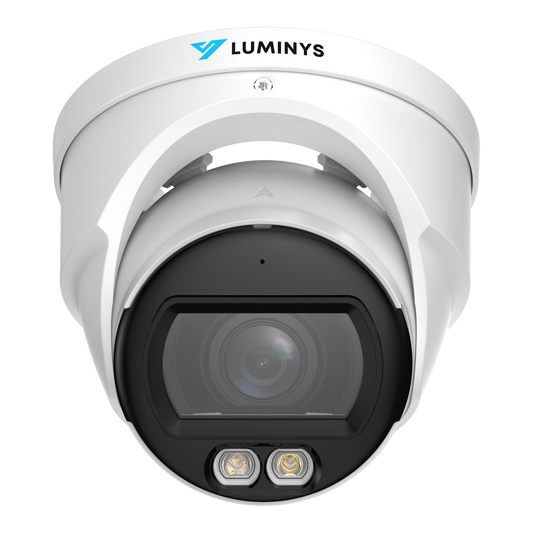 Luminys A3T-2LAV Luminys 2MP Dual-Light Analog Vari-focal Turret Camera, front view