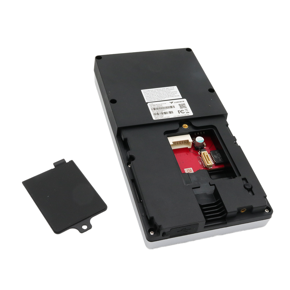 Luminys C-F4A back panel opened, wiring compartment