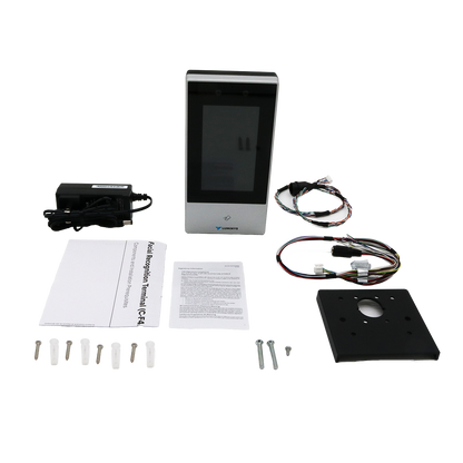 Luminys C-F4A what's in the box: terminal, power supply, cables, mounting plate and hardware