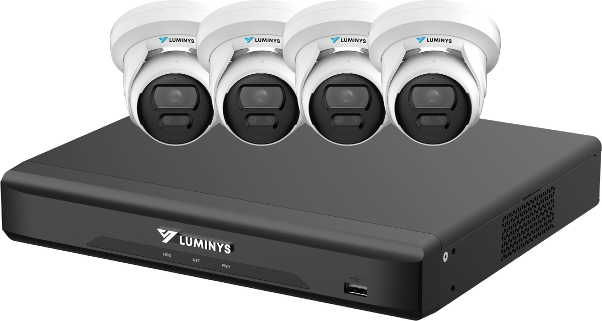 Luminys K54-4D1A2 Luminys K54-4D1A2: 4 Channel LumiDeterrent 4 x 5MP Cameras, product view