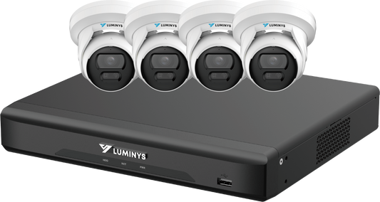 Luminys K54-4D1A2 Luminys K54-4D1A2: 4 Channel LumiDeterrent 4 x 5MP Cameras, product view