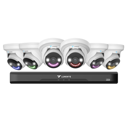 Luminys K86-8B2A4 8MP LumiLightBand Network Kit, complete kit