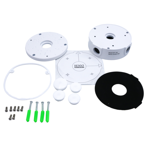 Luminys LUM-J06 Luminys LUM-J06: 5MP Kit Turret Junction Box, what's in the box