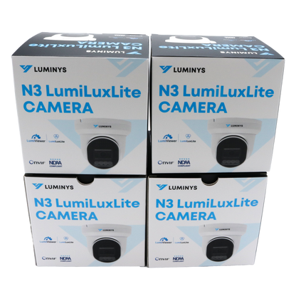 Luminys K56-8L1A2 5MP LumiLuxLite Network Kit, camera packaging