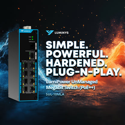 Luminys SUL-10MLA Luminys 8-Port LumiPower UnManaged Megabit Switch, product view