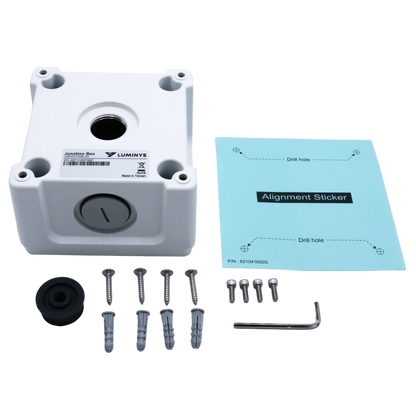 Luminys N2D/N2T/N2B-J01 Luminys N2D/N2T/N2B-J01: N2 Series Mini Bullet Junction Box, what's in the box