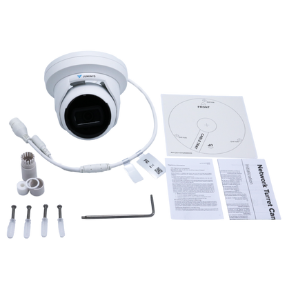 Luminys N2T-4RA2 4MP Fixed Turret Camera, what's in the box