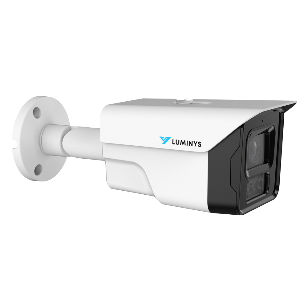 Luminys N4B-8VA2 Luminys 8MP Network LumiNightKing Bullet Camera, right angle view