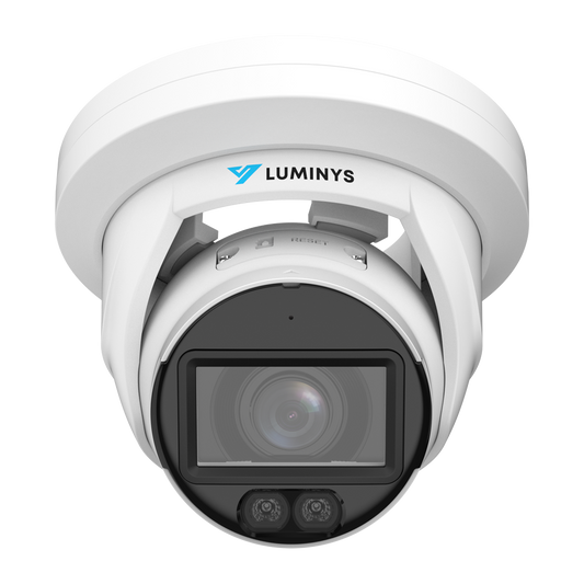 Luminys N3T-4LAV Luminys 4MP Network LumiLuxSmart Turret Camera, front view
