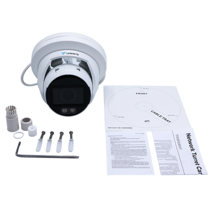 Luminys N3T-8LAV 8MP Network LumiLuxSmart Turret Camera, what's in the box