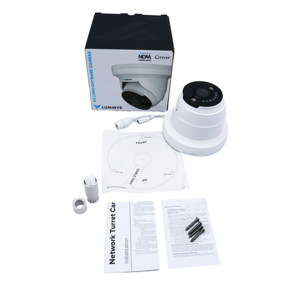 Luminys K8T-16B2A4 8MP LumiLightBand Network Kit, camera, what's in the box