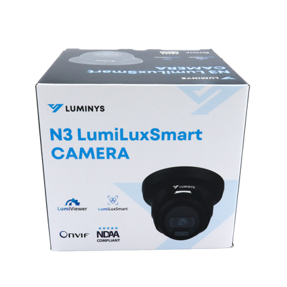 Luminys N3T-4LA2B Luminys 4MP Network LumiLuxSmart Black Turret Camera, product view