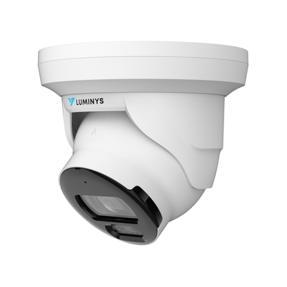 Luminys N3T-4LA2 4MP Network LumiLuxSmart Turret Camera, left angle view