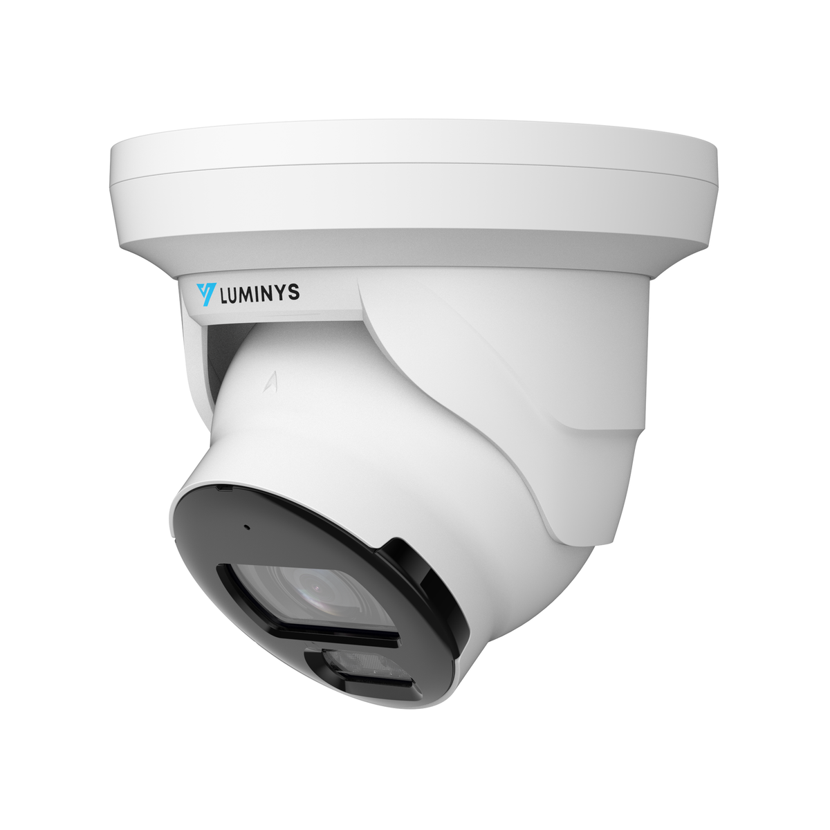 Luminys N4T-8VA2 8MP Network LumiNightKing Turret Camera, left angle view