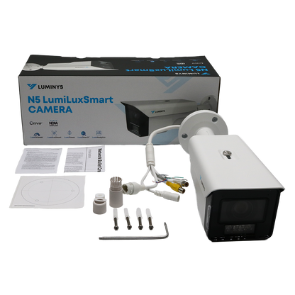 Luminys N5B-4LA2 4MP Network LumiLuxSmart Bullet Camera, what's in the box