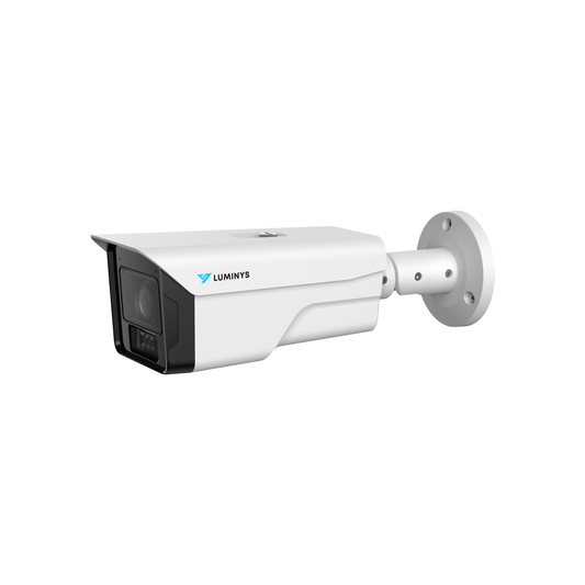 Luminys N5B-8LAV Luminys 8MP Network LumiLuxSmart Bullet Camera, left angle view