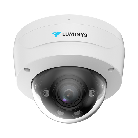 Luminys N5D-4LAVC Luminys 4MP Network LumiCloud Dome Camera, front view