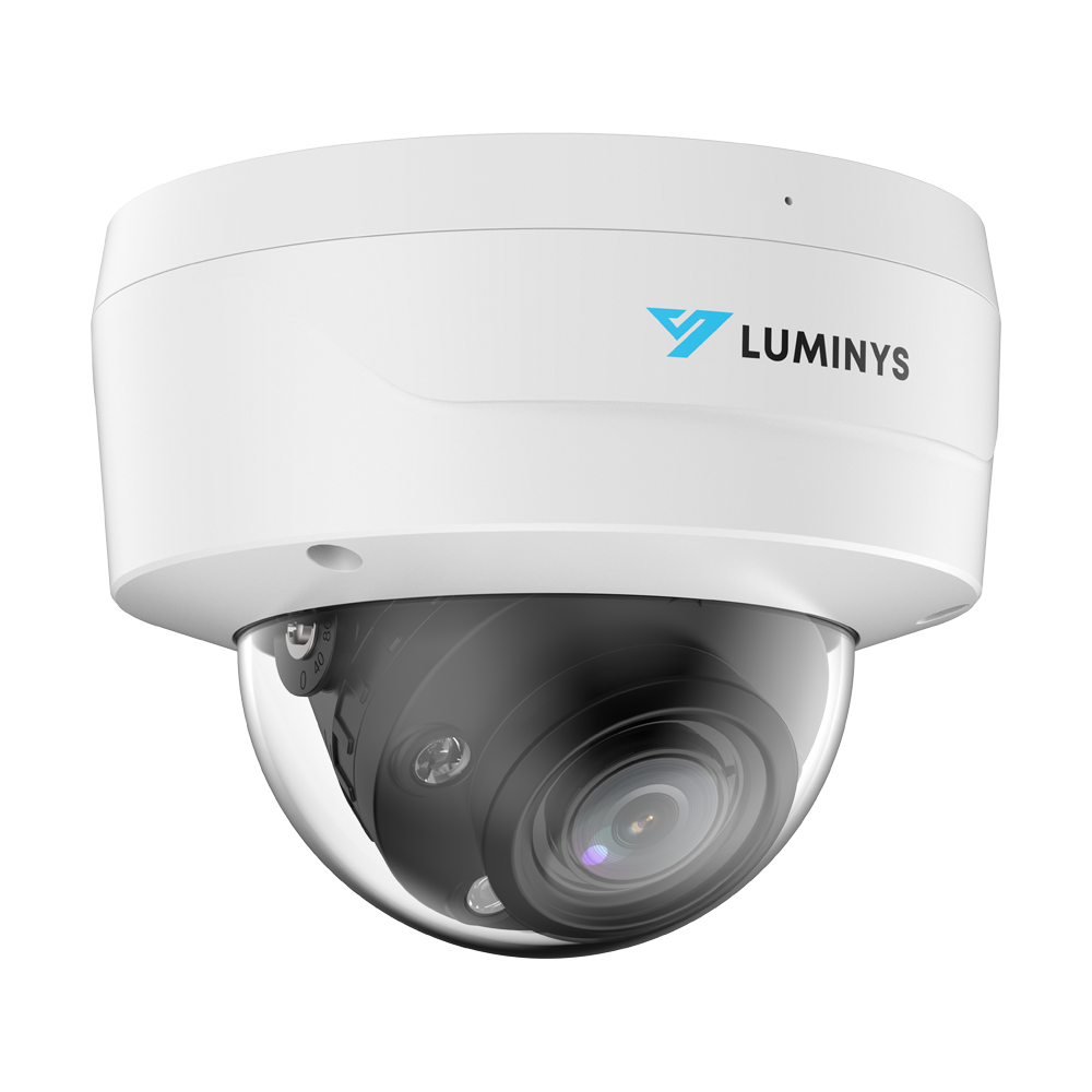 Luminys N3D-8LAV 8MP Network LumiLuxSmart Dome Camera, right angle view