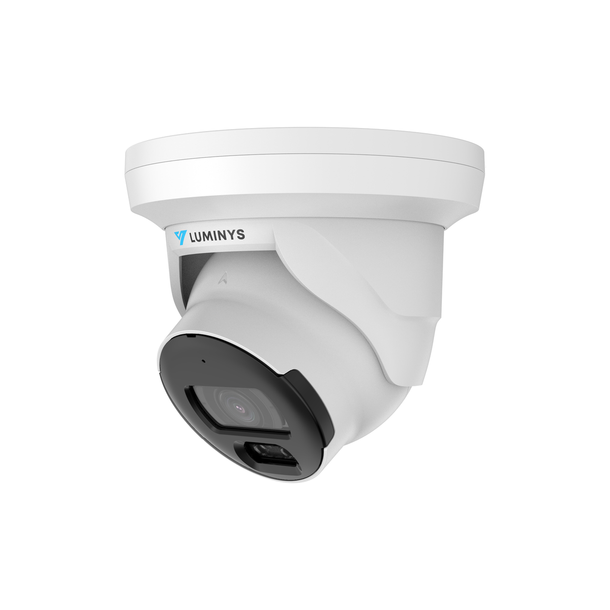 Luminys N5T-4CA2 Luminys 4MP Network LumiColor Turret Camera, left angle view