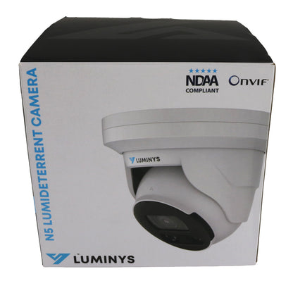 Luminys N5T-4DA2 Luminys 4MP Network LumiDeterrent Turret Camera, product view