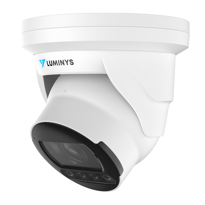 Luminys N5T-8LAV 8MP Network LumiLuxSmart Turret Camera, left angle view