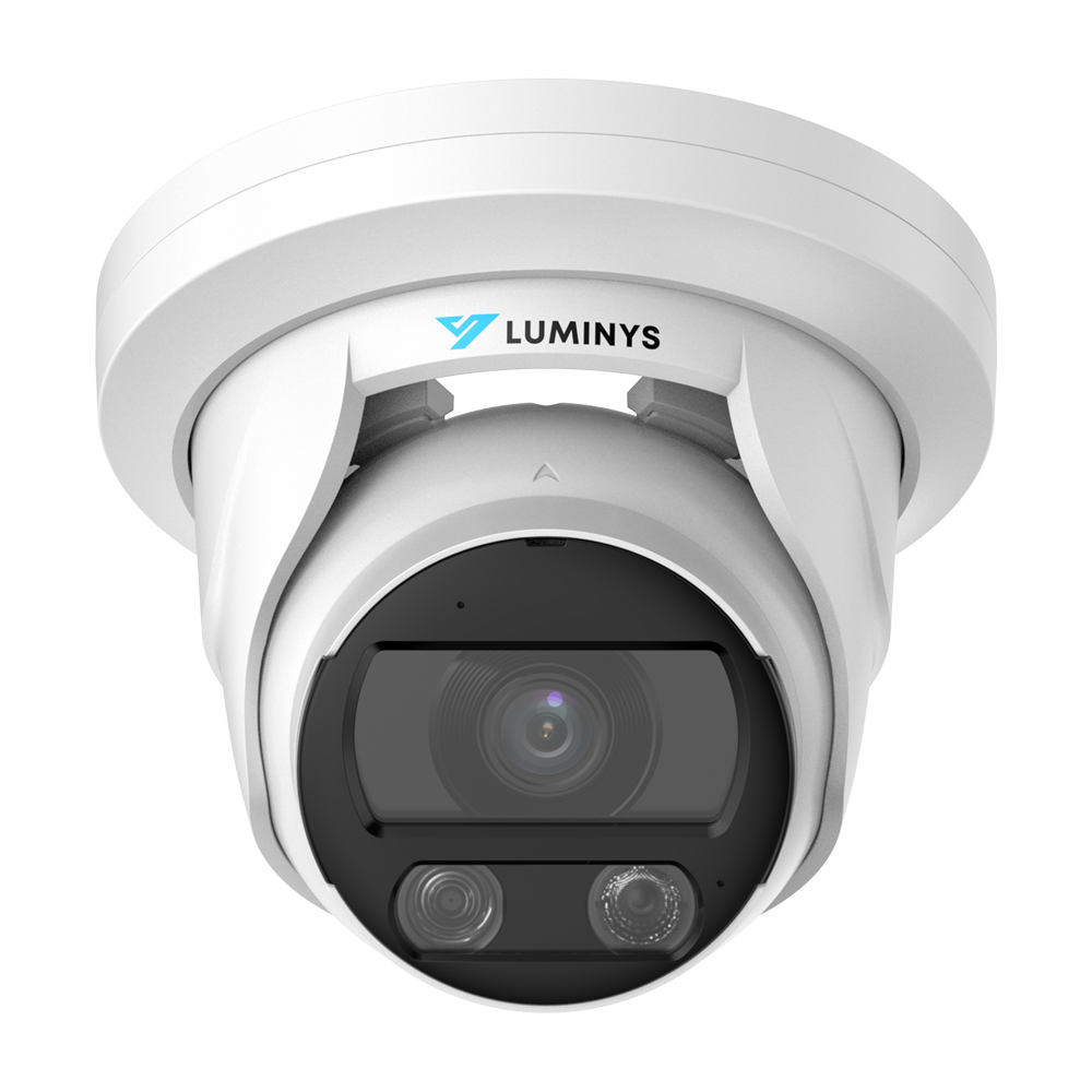 Luminys N5T-8CA2 Luminys 8MP Network LumiColor Turret Camera, front view