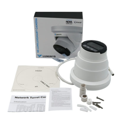 Luminys N5T-8LAV 8MP Network LumiLuxSmart Turret Camera, what's in the box