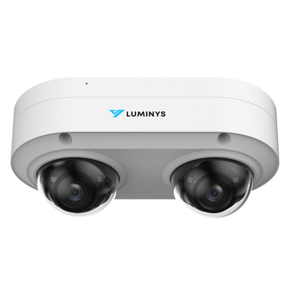 Luminys N9P-4RA2 2 x 4MP LumiFlex Dual-Sensor Dome Camera, front view