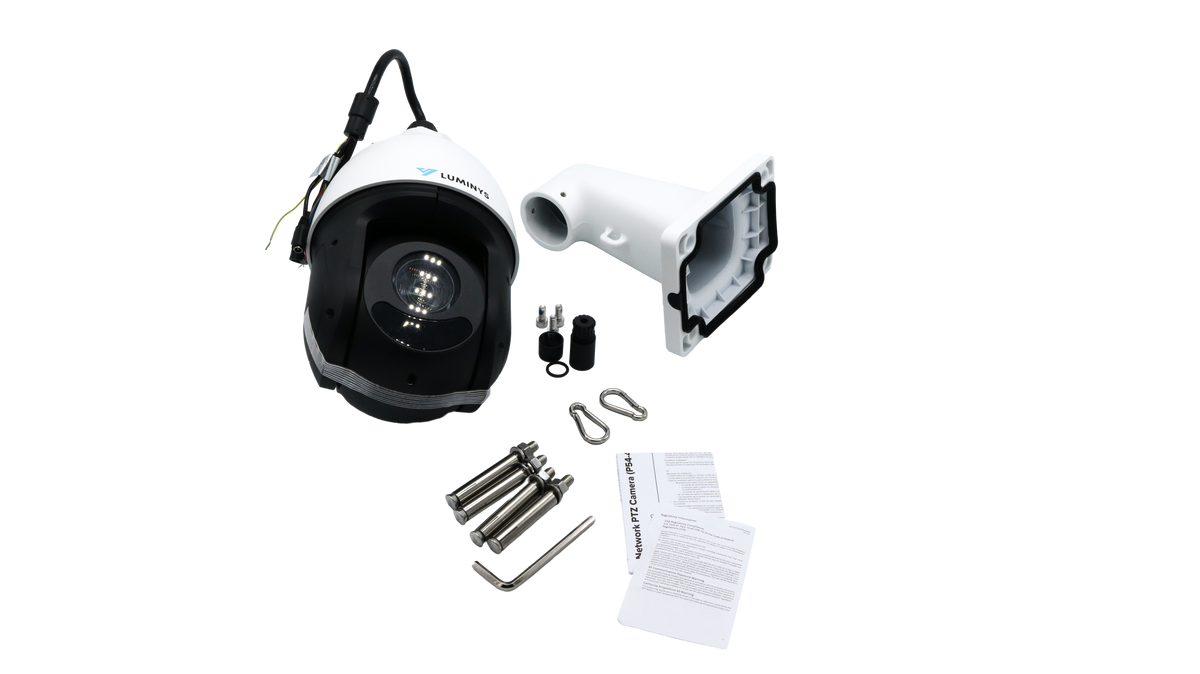 Luminys P54-4SA25 4MP Network 25x LumiSearch PTZ Camera, what's in the box