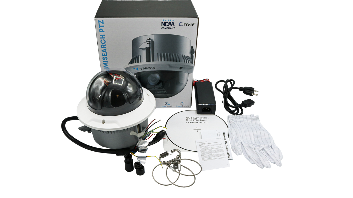 Luminys P5C-4SA32 4MP Network 32x LumiSearch PTZ Camera, what's in the box