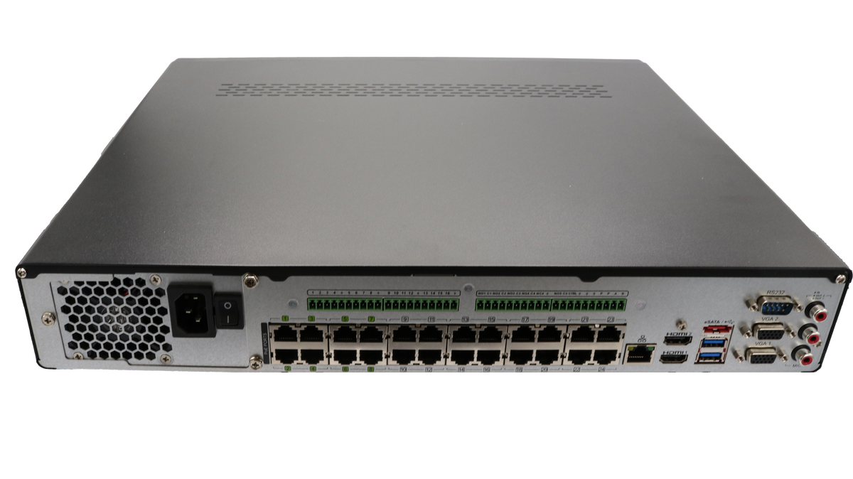 Luminys R54-32PA R5 Mainstream Series NVR, rear angle view