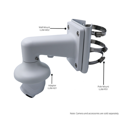 Luminys N3T-8BA2 Luminys 8MP Network LumiLightBand Turret Camera, product view