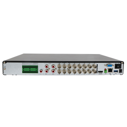 Luminys X52-16KA4 Luminys 4K Hybrid DVR - 16-Ch Analog / 32-Ch IP Security Recorder, rear view