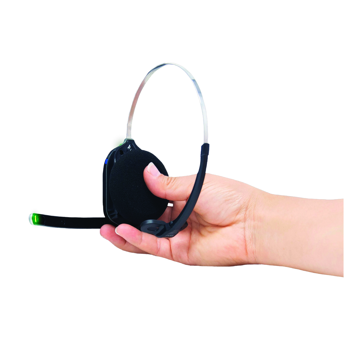HME NEXEO | HDX drive-thru headset held in hand