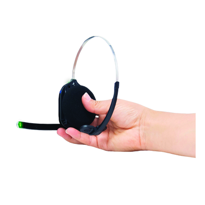 HME NEXEO | HDX drive-thru headset held in hand